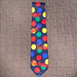 Twister Game Neck Tie Red Blue Yellow Green  1999